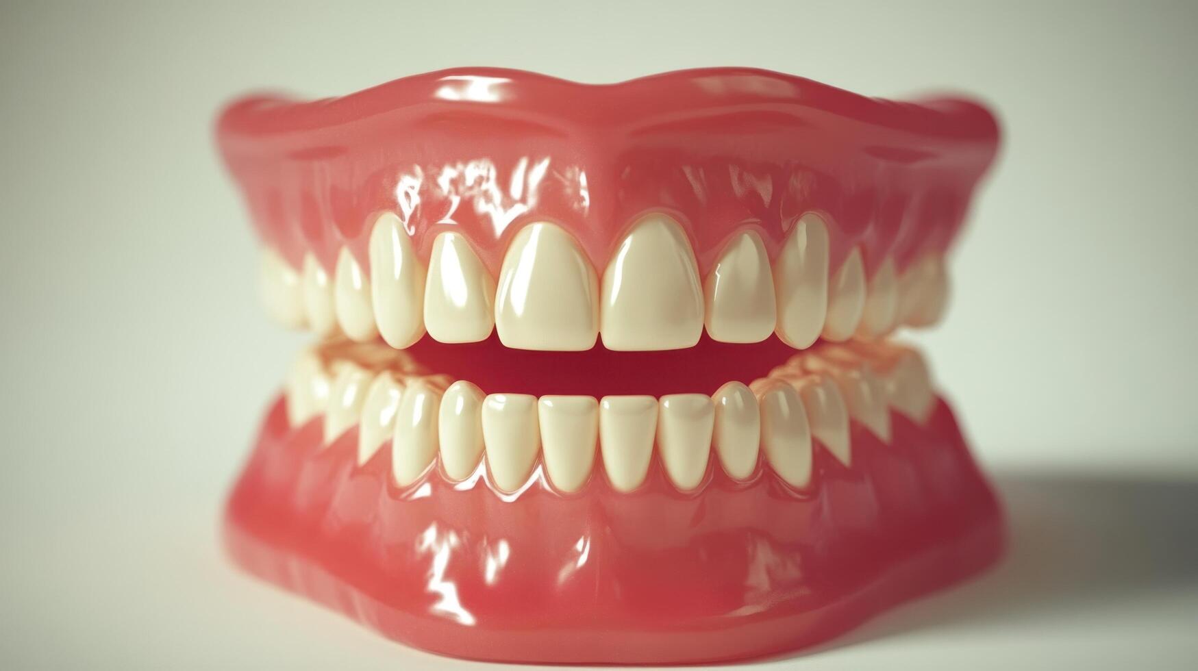 A close up of a tooth with a missing tooth photo