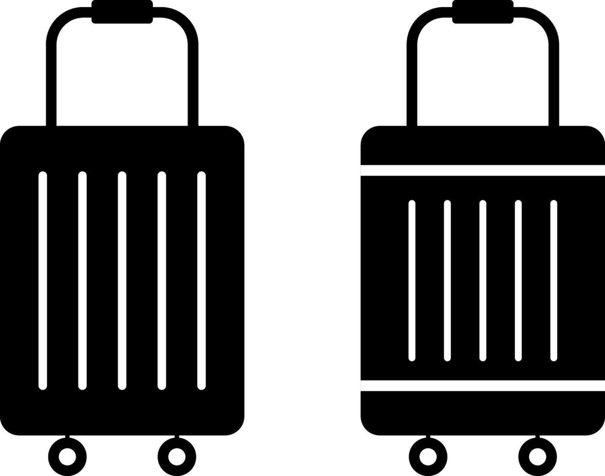 Suitcase icons set. briefcase icons. Trip baggage sign. Travel luggage symbol vector
