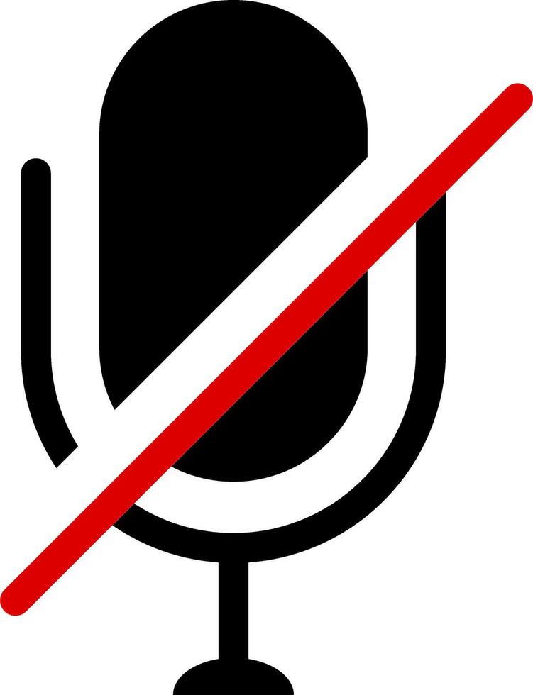 mute microphone icon. Voice record buttons. mic off symbol. Retro vocal speaker buttons. Classical micro with volume off vector