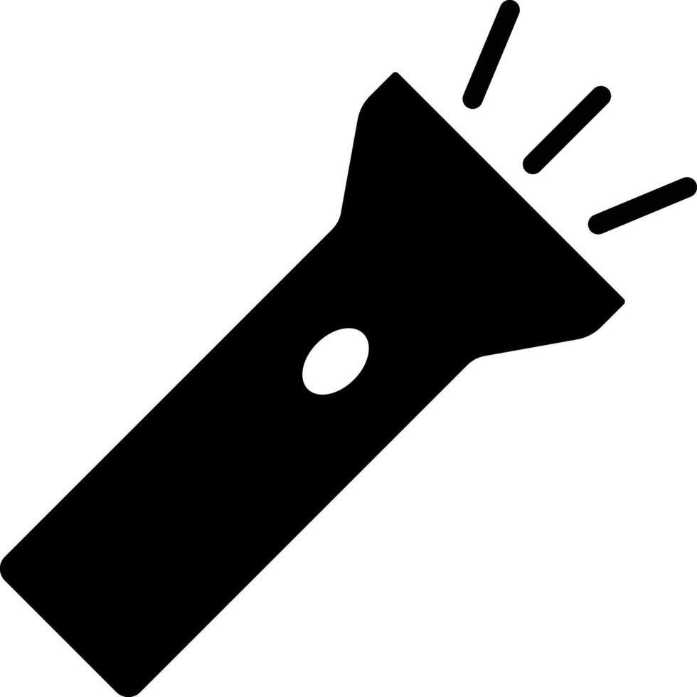 Flashlight icon. Electric lamp. torch icons. Lamps light symbol. Spotlight for police icon vector