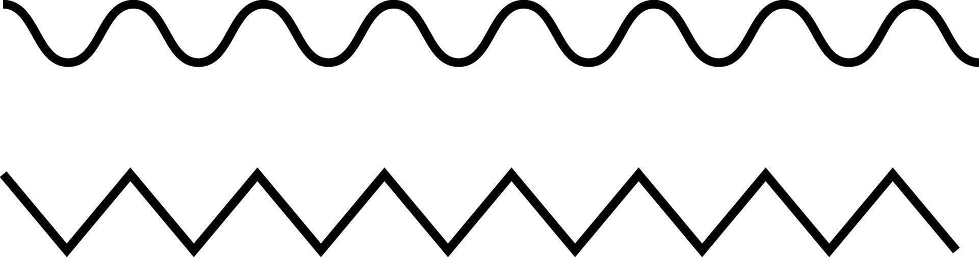 wavy zigzag pattern line. Horizontal geometric decoration element. creates a dynamic. sea ocean symbols vector