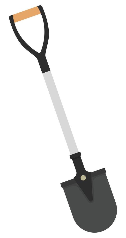 Shovel flat icon on white background. vector