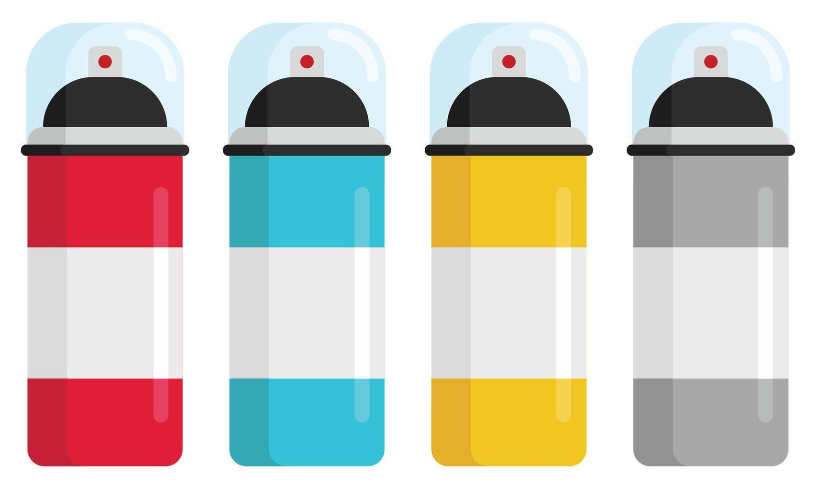 Portable gas icons isolated on white background. vector