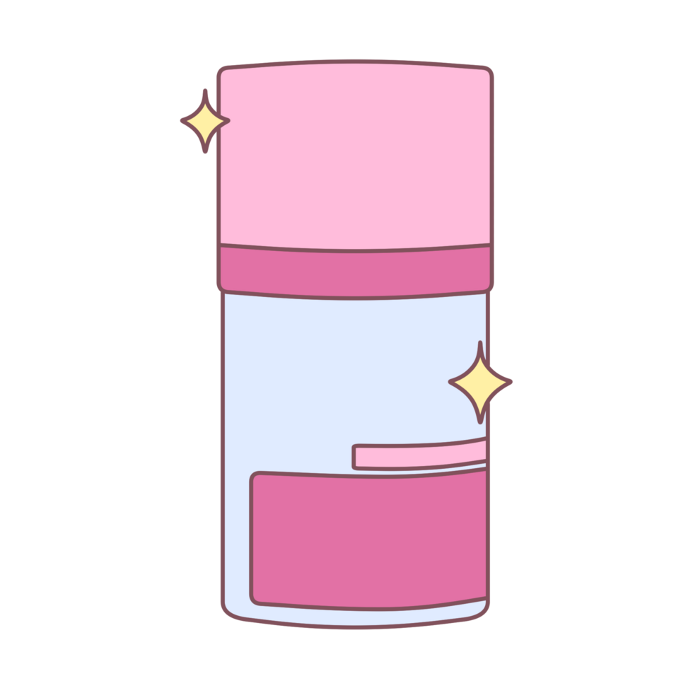 Cute pastel of serum skincare product illustration png