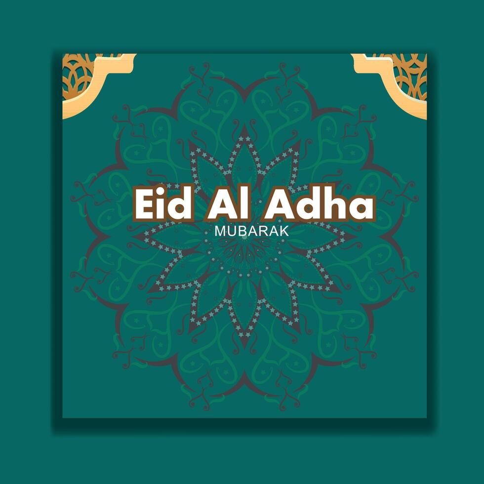 Eid Al Adha Social Media Post Design Template vector