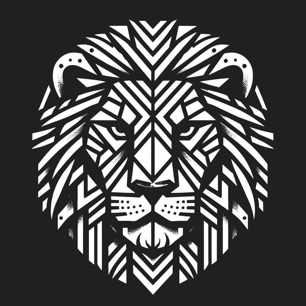 Lion head illustration Design vector