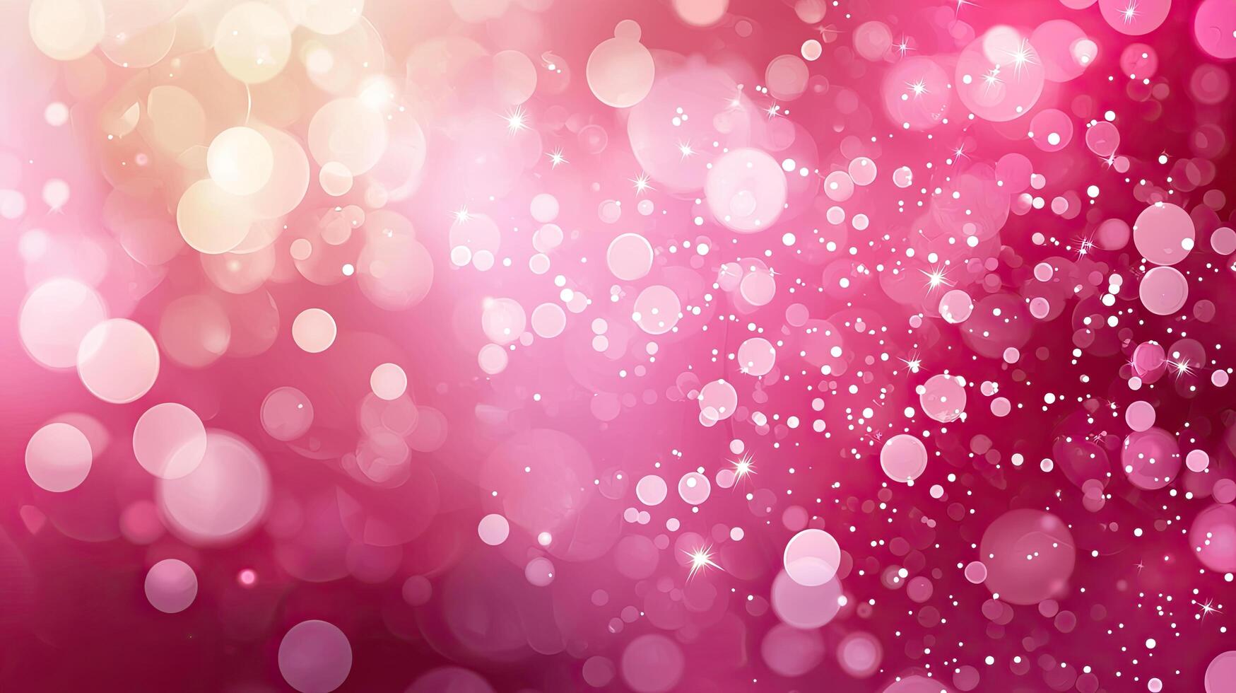 Pink Bokeh Light Burst Background with Sparkling Glitter Effect, Festive, Celebratory, Romance, Holiday, and Party Theme photo