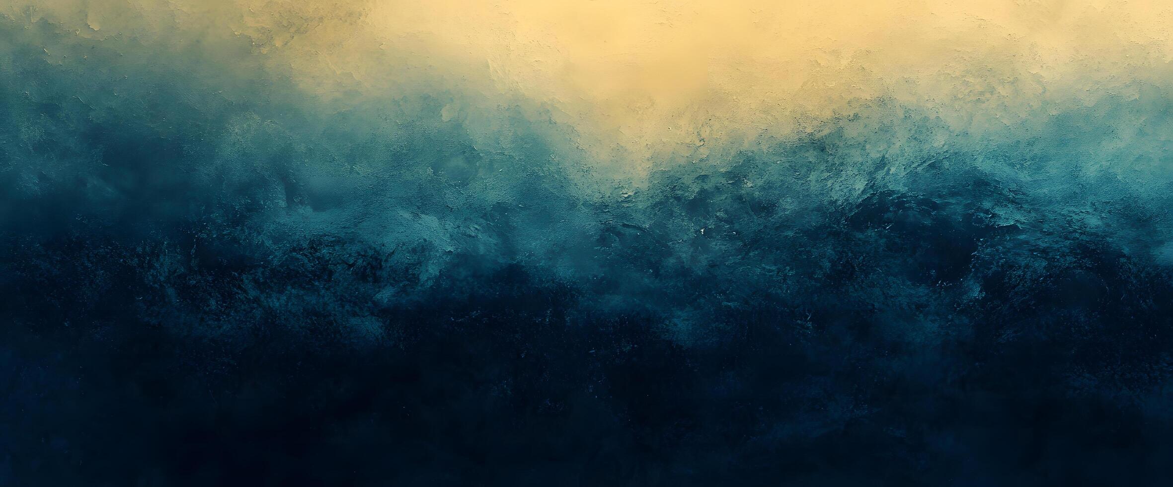 Abstract golden gradient seamlessly merges into an ethereal ocean blue texture background photo