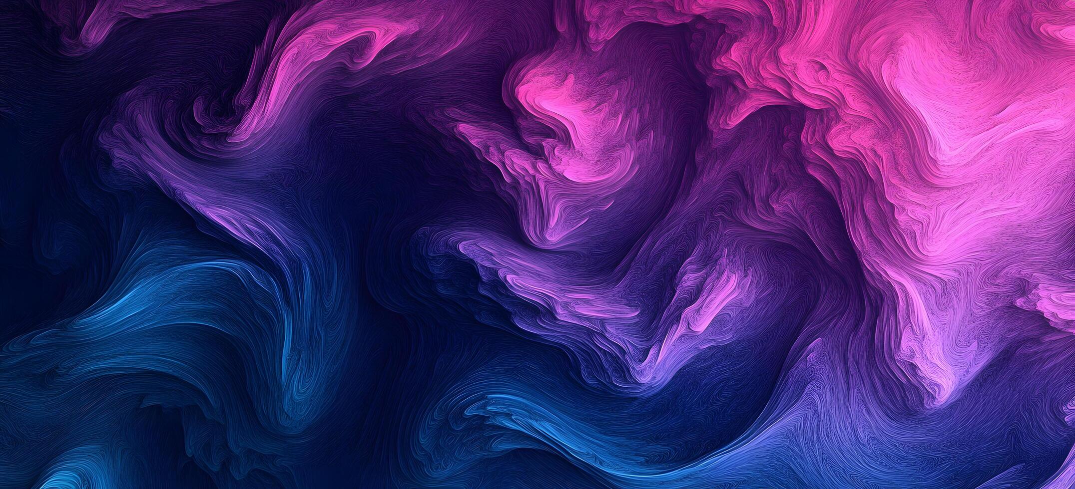 Abstract swirls showcase a dramatic blend of deep blues, purples, and vibrant pinks photo