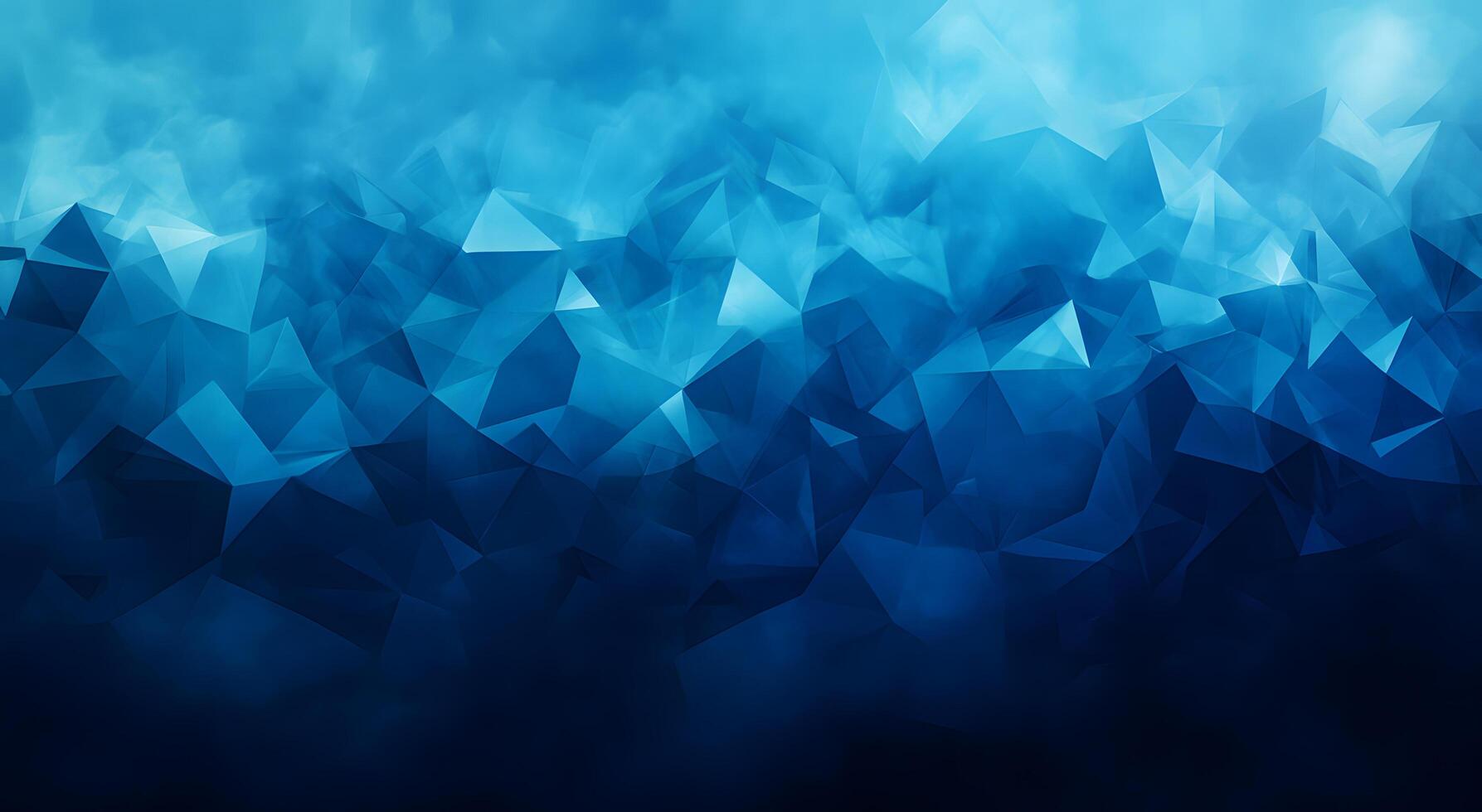 An abstract, geometric pattern creates a modern and deep blue polygonal surface design photo
