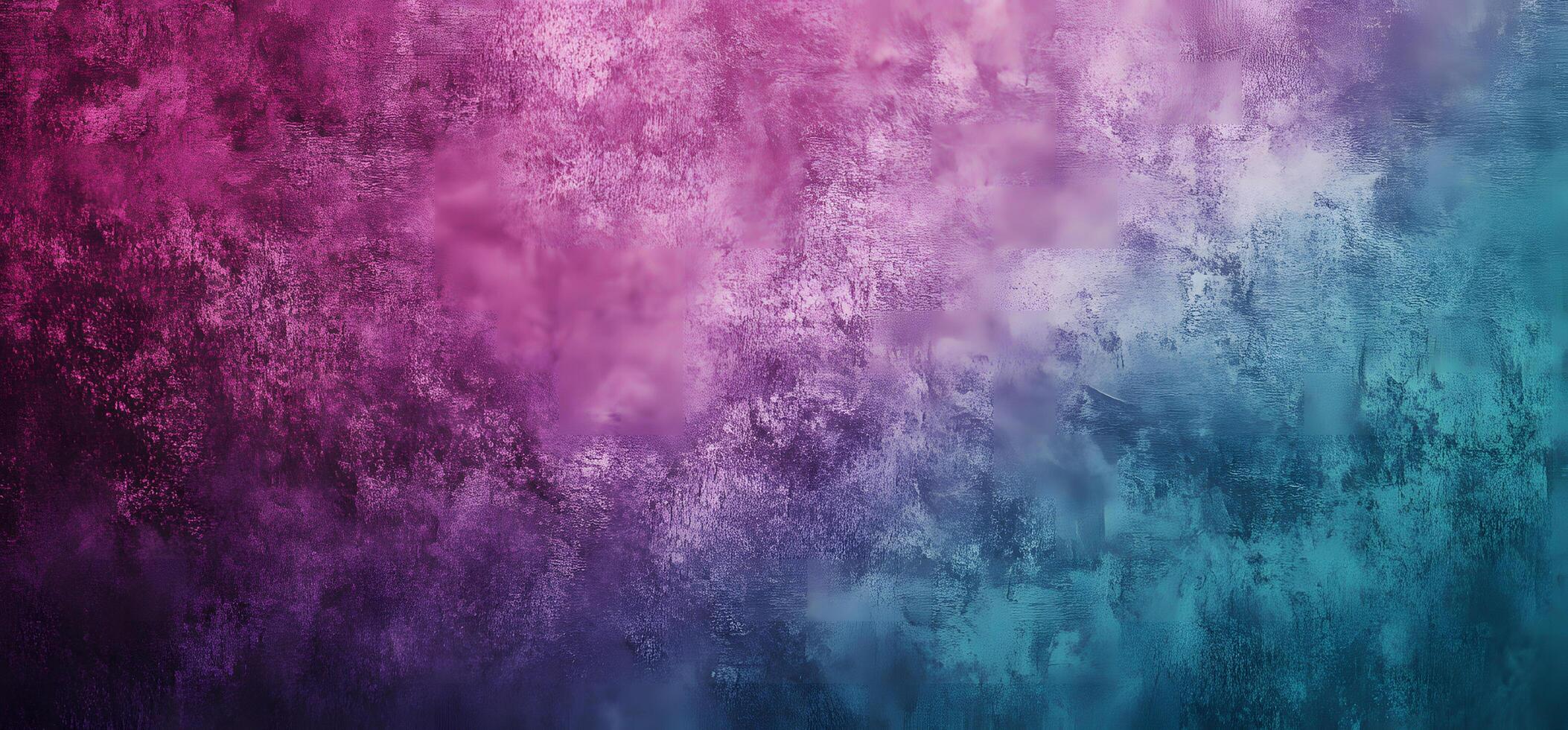 Blended hues create a textured backdrop showcasing gradients from magenta to teal that offer a depth photo