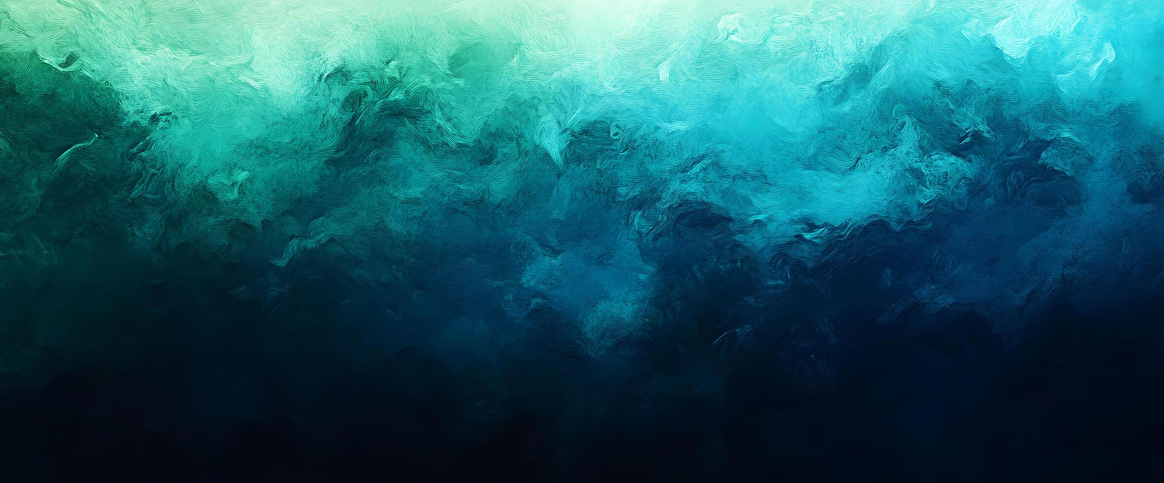 Fluid strokes create a vibrant abstract background in shades of deep blue and teal photo