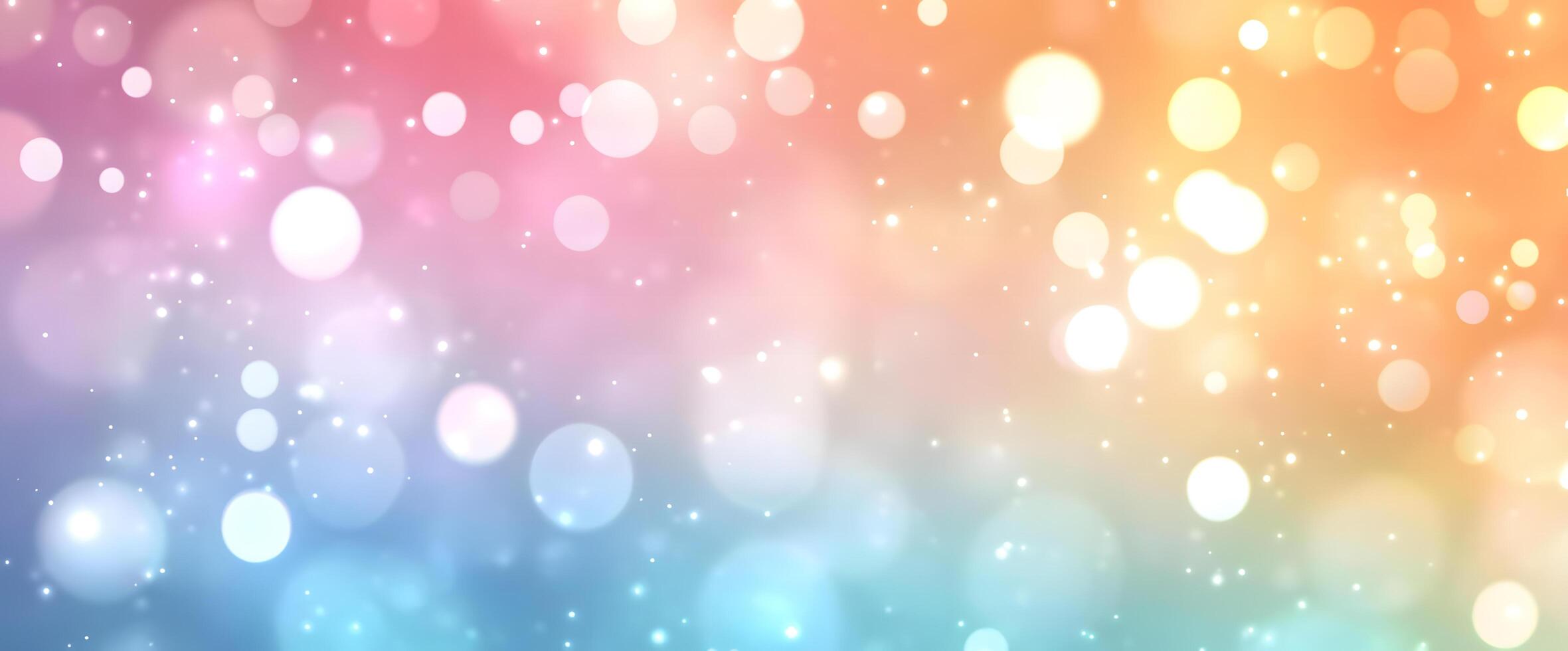 Glowing bokeh lights cascade gently across a gradient backdrop, offering a festive ambiance photo