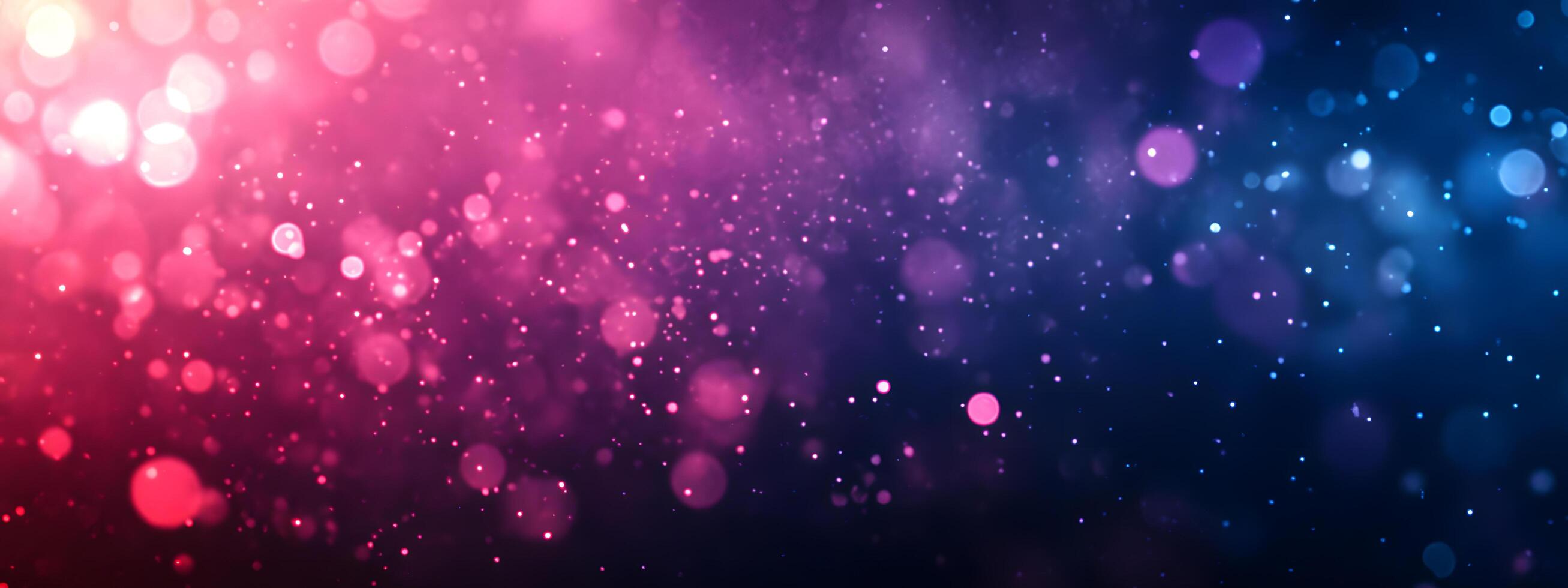 Glowing pink, purple and blue bokeh lights create a beautiful and enchanting cosmic background photo