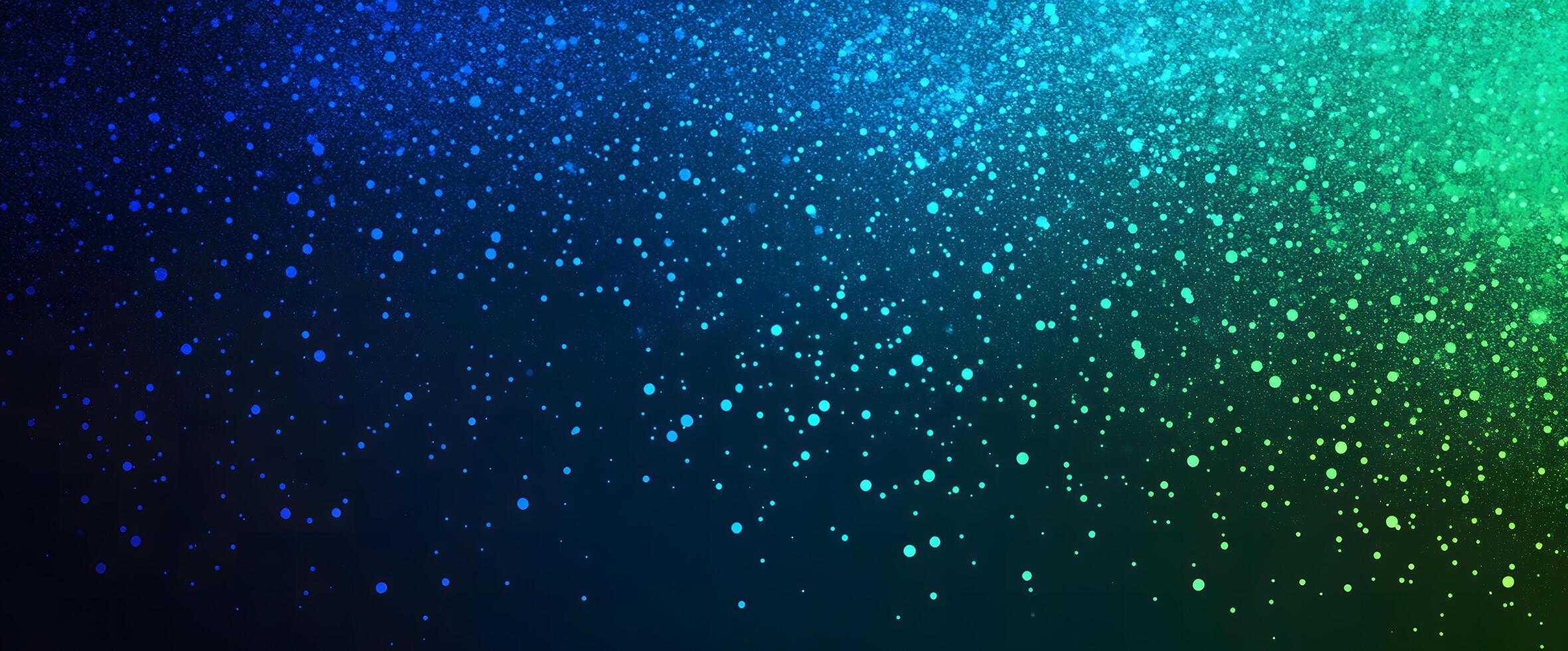 Gradient backdrop features bokeh effect, shifting from blue hues to vibrant green tones photo