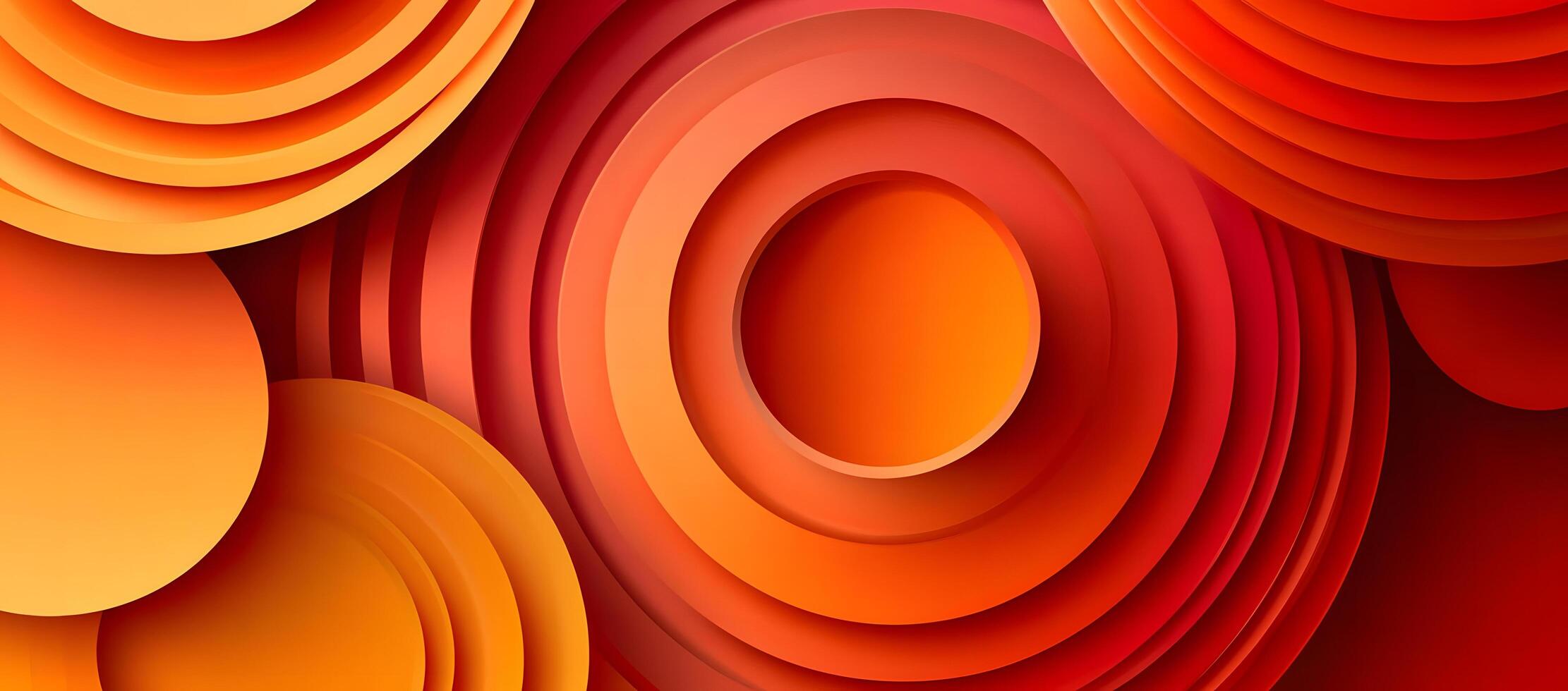 Multiple concentric circles create an eyecatching, vibrant, and visually layered composition with an elegant gradient photo