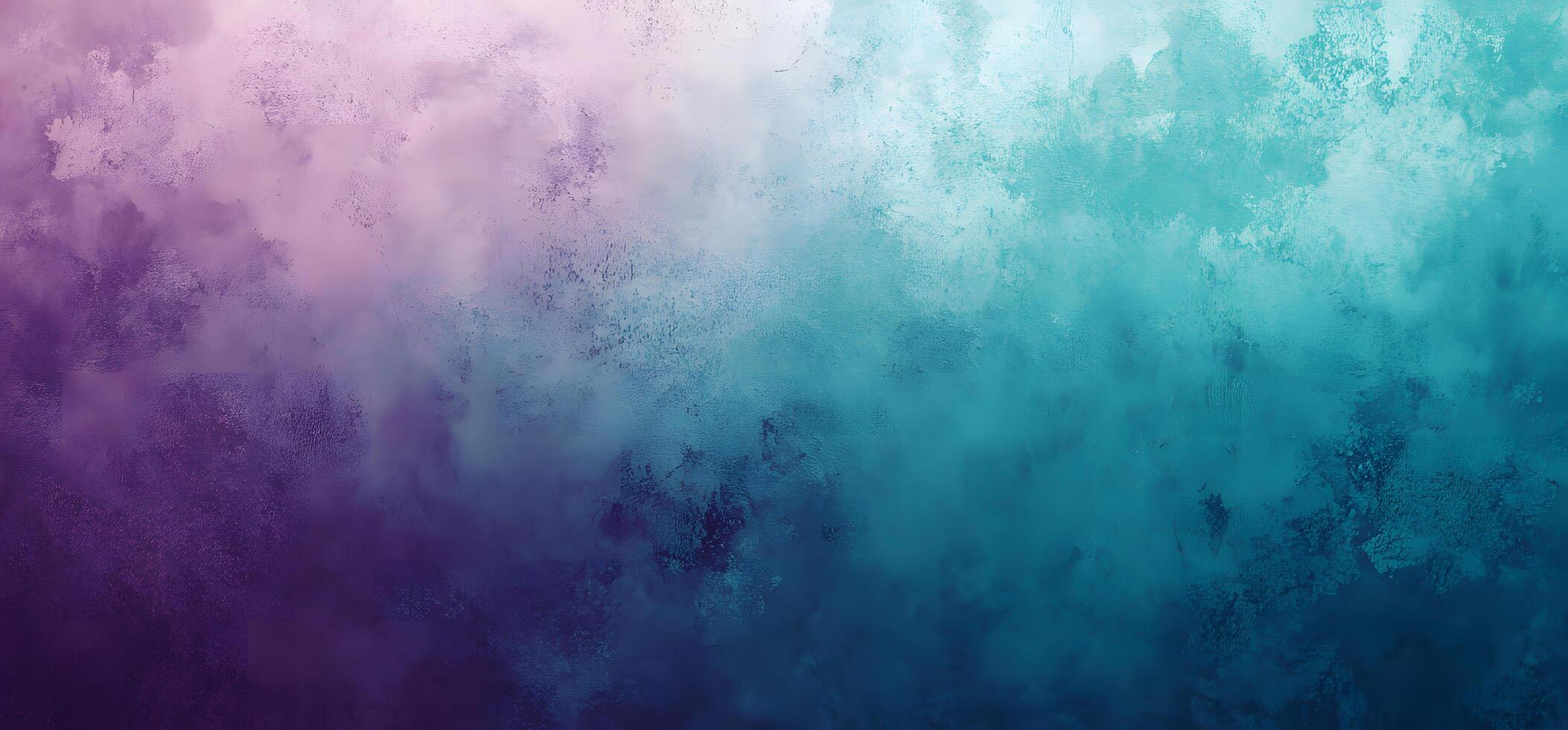 Purple and turquoise blend beautifully across this textured background with visible dark and light spots photo