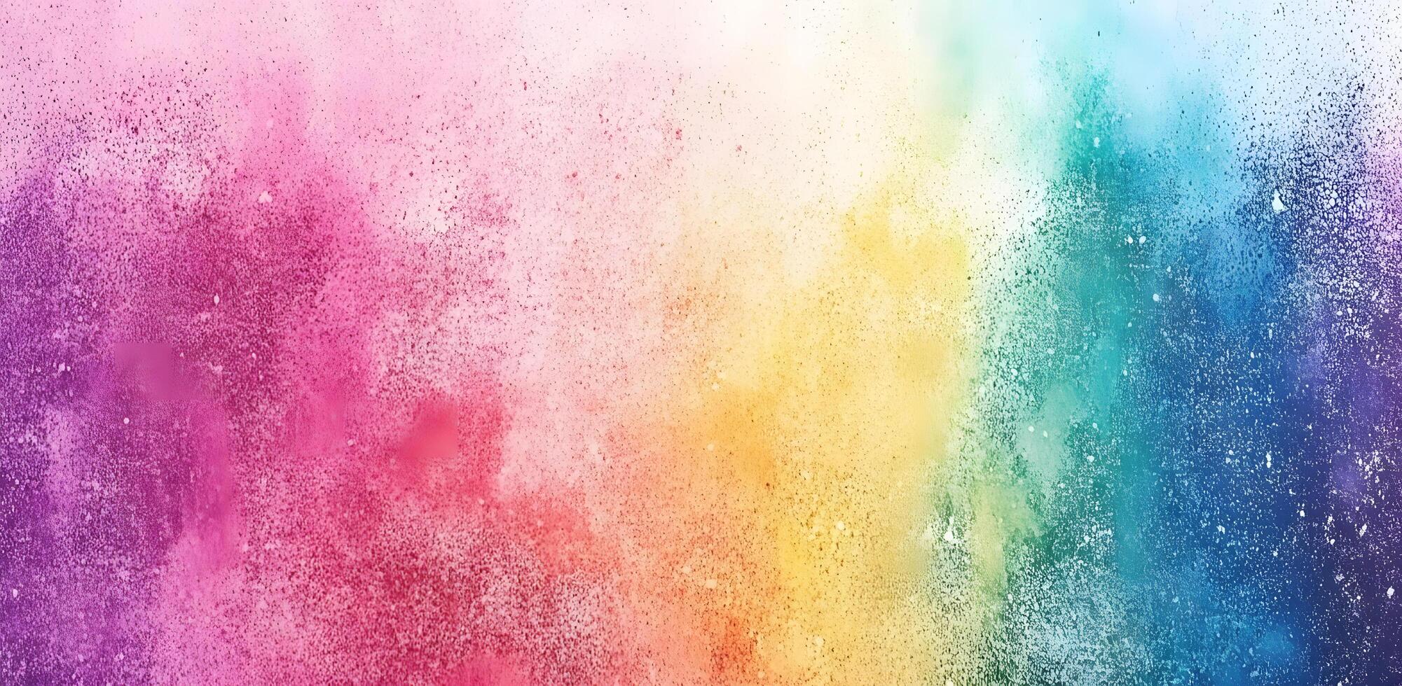 Rainbow spectrum background displays abstract splash of vibrant, colorful powder for creative designs photo