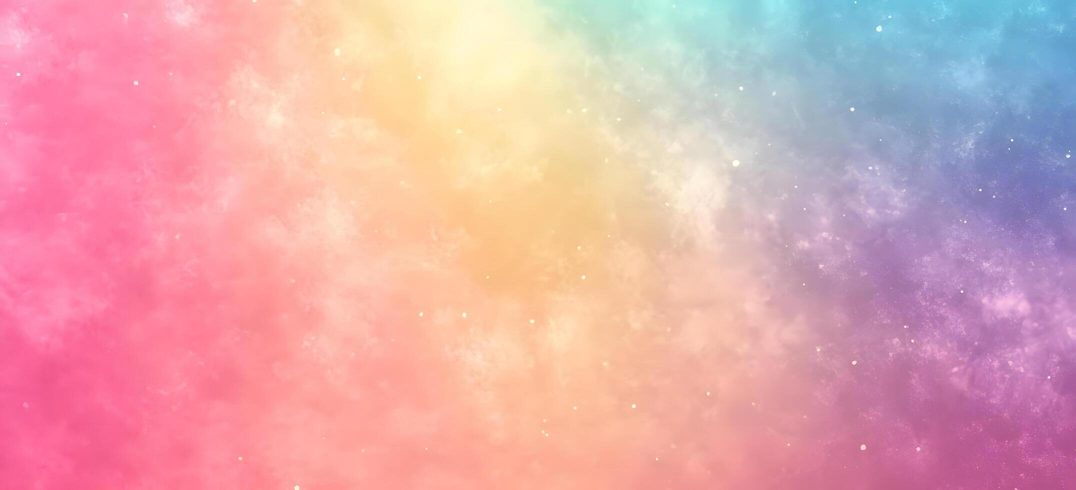 Soft pastel gradient background features dreamy watercolor textures and subtle sparkling elements for magical impression photo