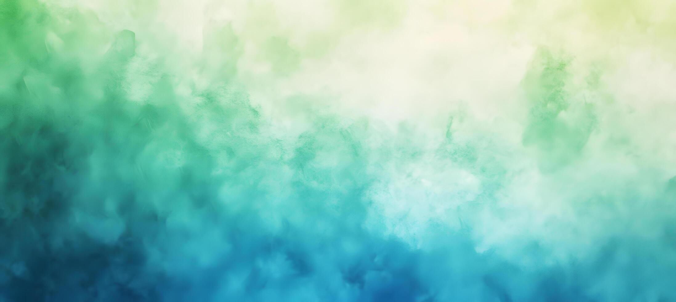 Soft, watercolor washes blend from green to blue creating an ethereal, dreamy background photo