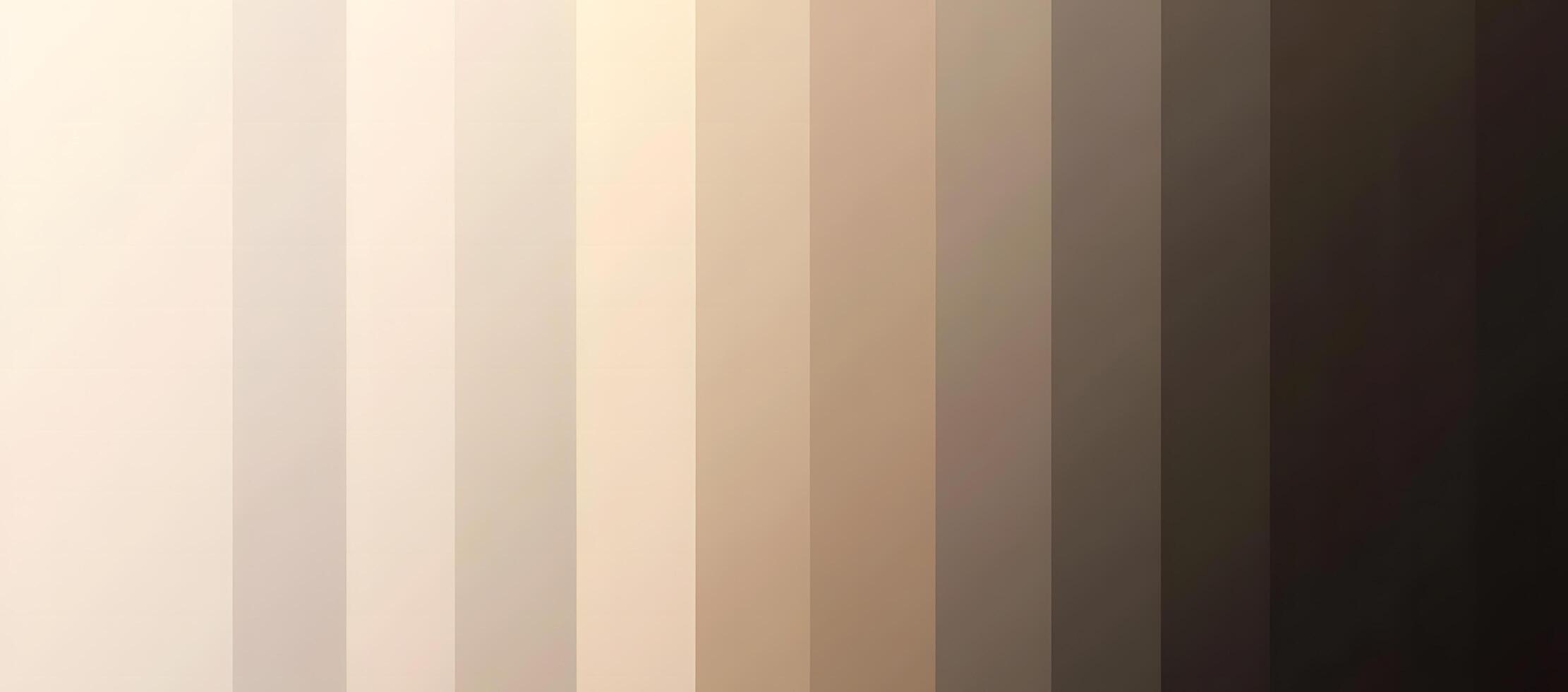 Ten vertical bars display a gradual color transition from ivory to intense dark brown photo