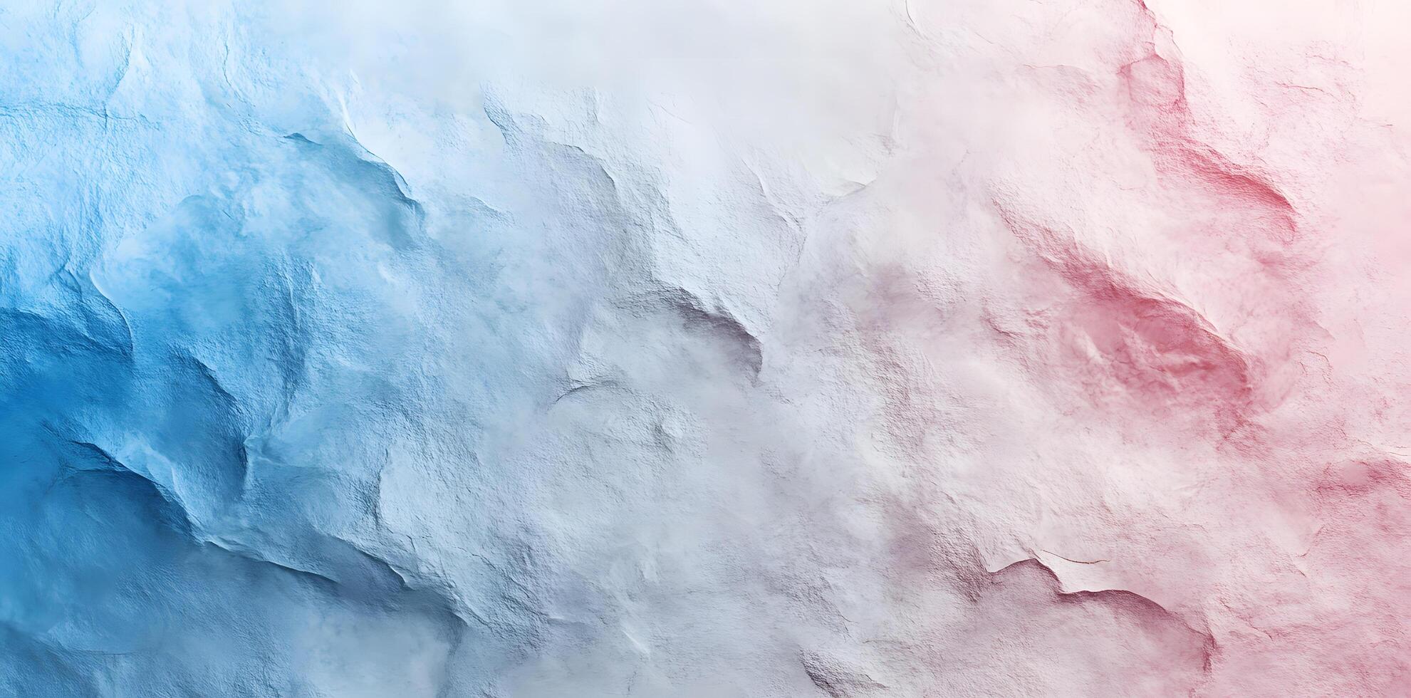 Textured abstract background displays a gentle gradient of blue and pink hues across the surface photo