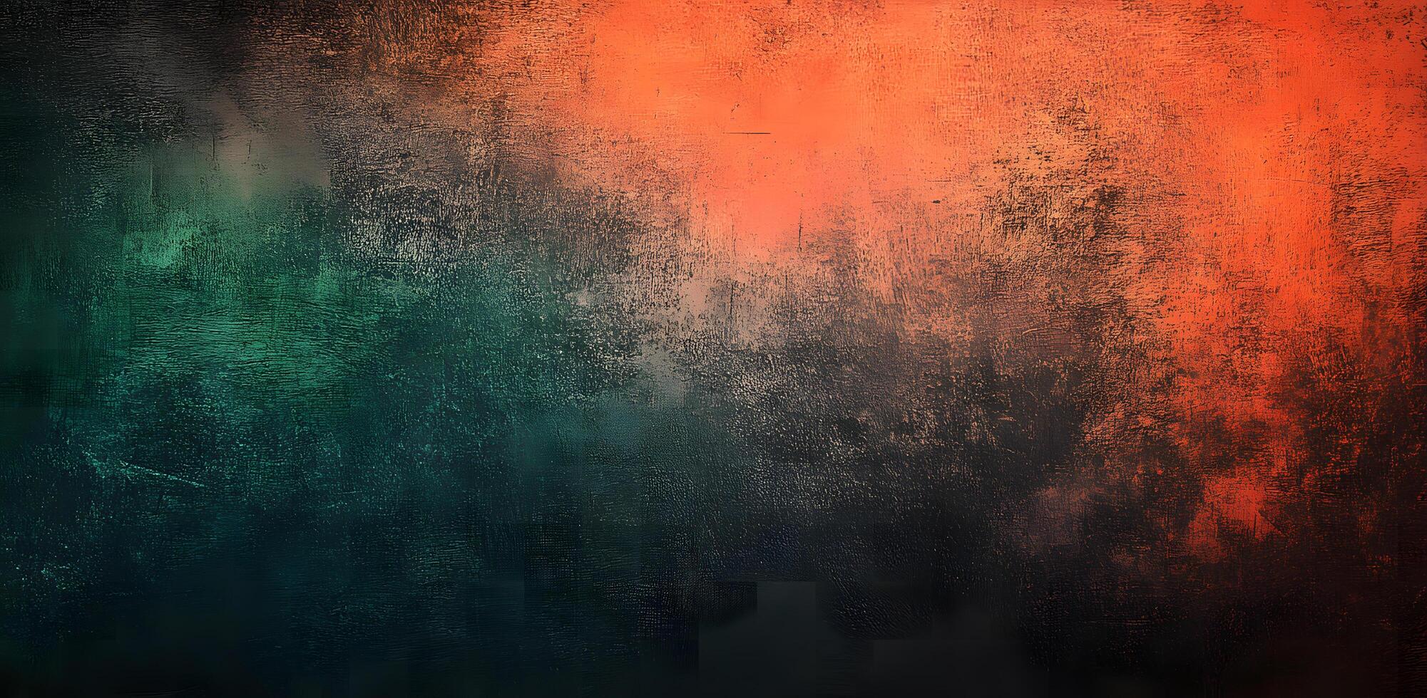 Textured backdrop features a vibrant ombre effect transitioning from teal to orange creating depth photo