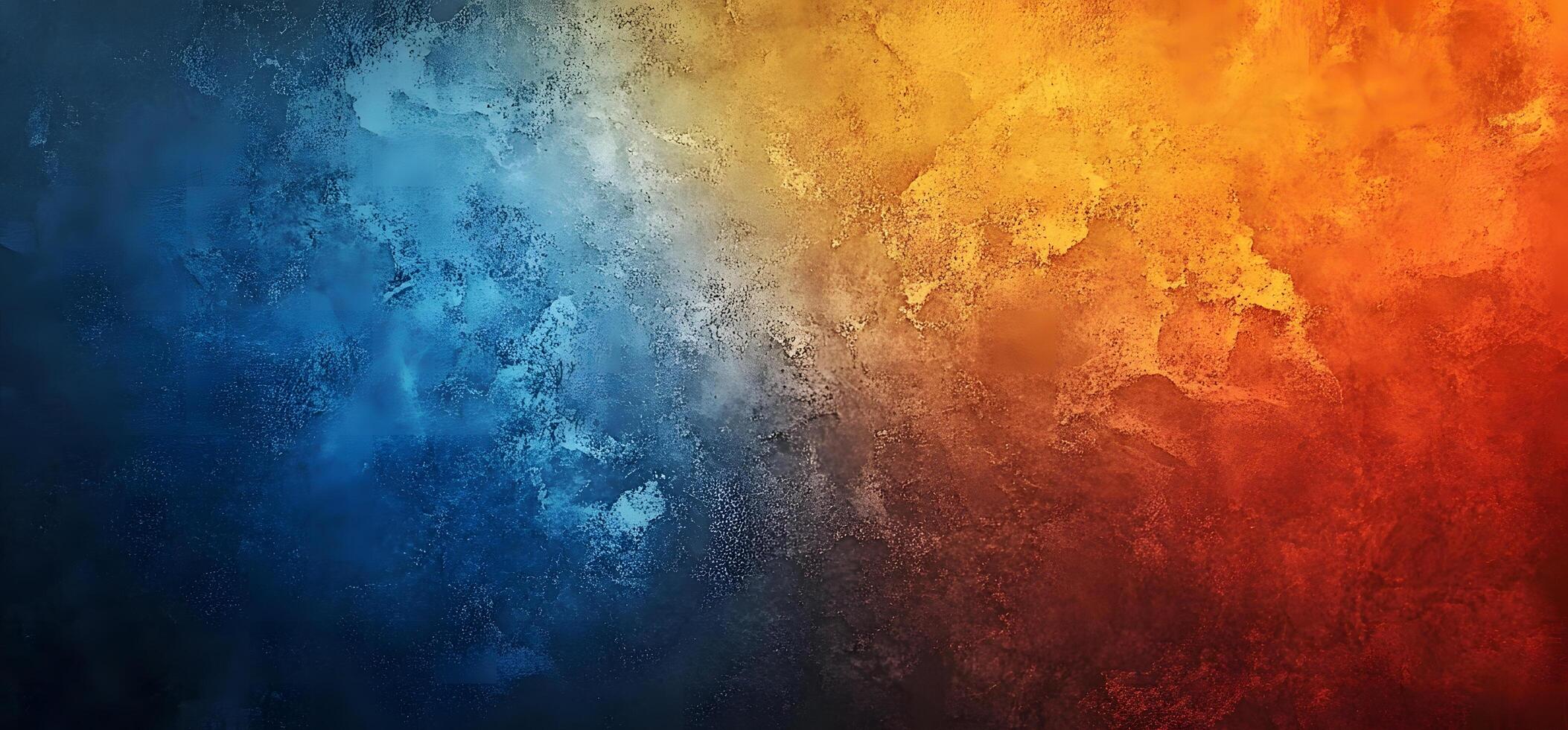 Vibrant abstract background displays a captivating blend of blue, orange, and red hues photo