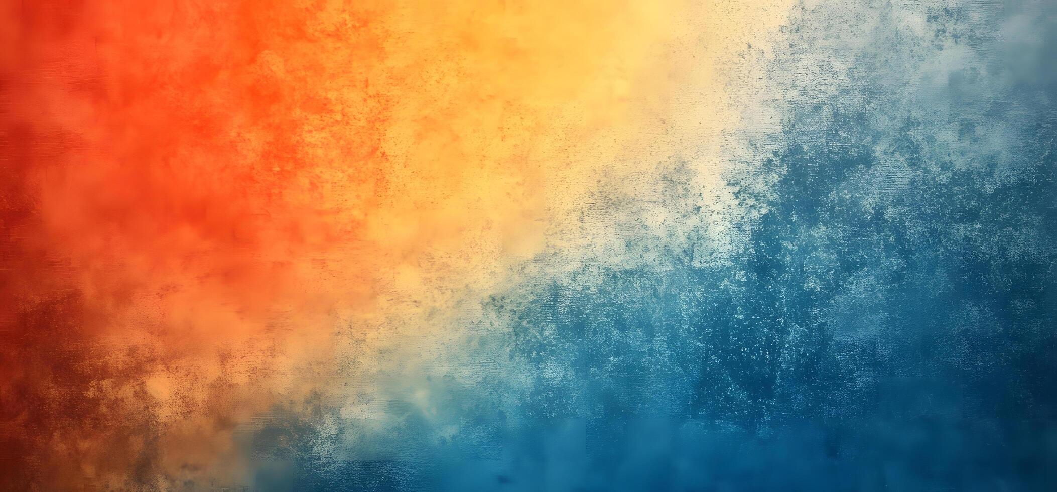 Vibrant grunge texture evokes a fiery sunset fading into cool ocean depths seamlessly photo