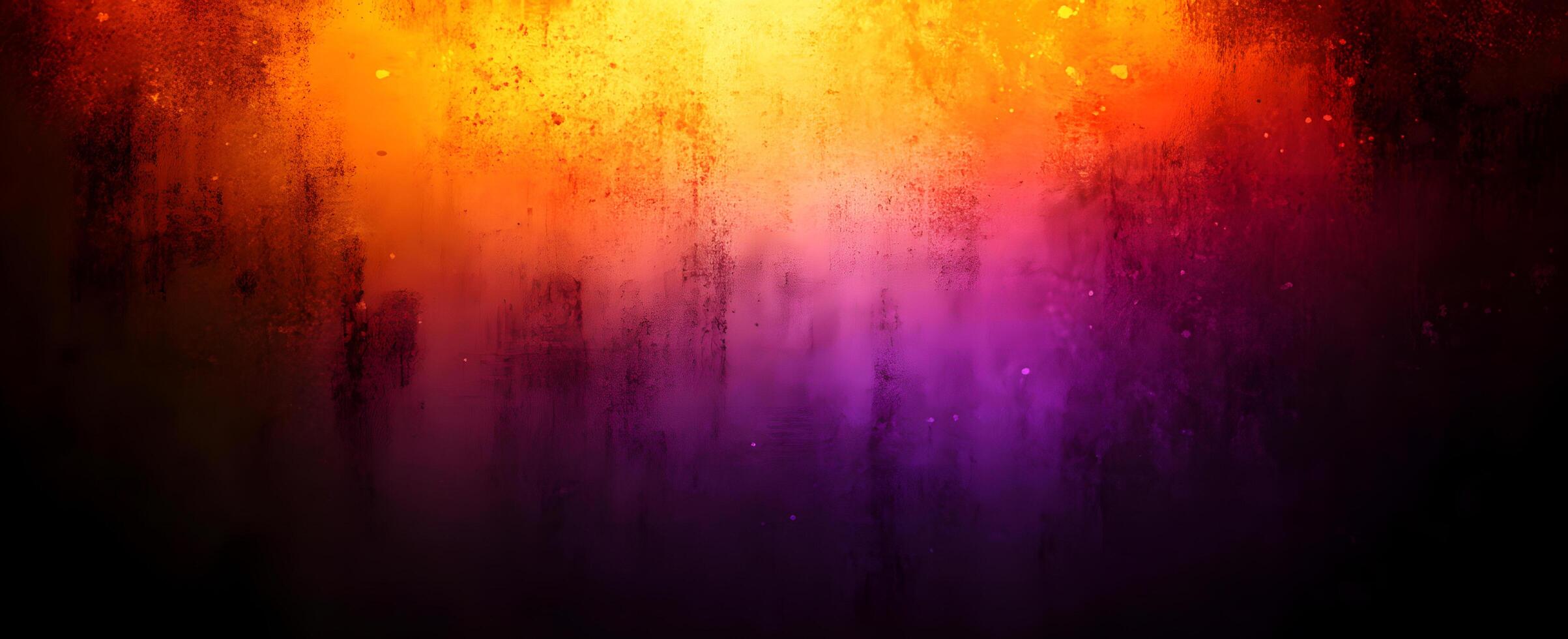Vivid color gradient abstract blends gold and purple in a grunge aesthetic photo
