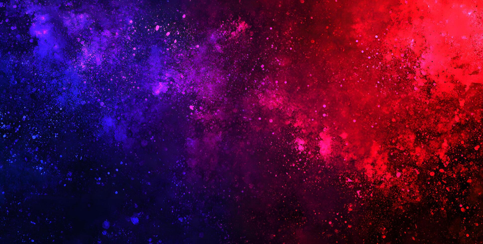 Watercolor splashes artistically blend red and purple shades on a textured surface, creating a dreamy effect photo