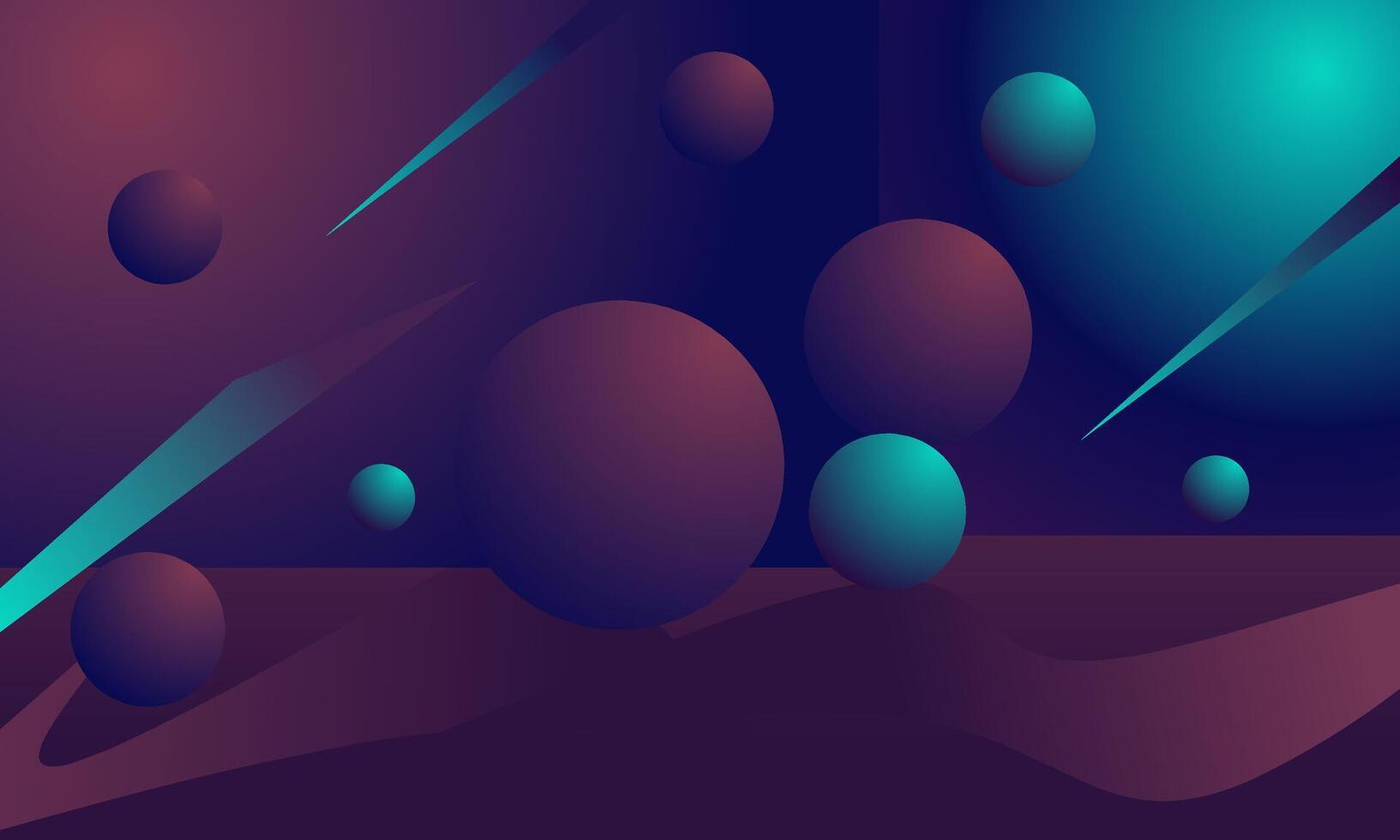 Space with Planets background vector
