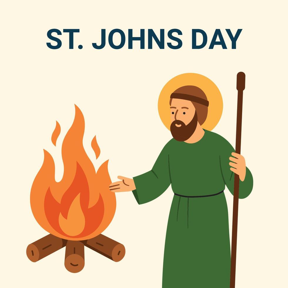 St johns day illustration vector