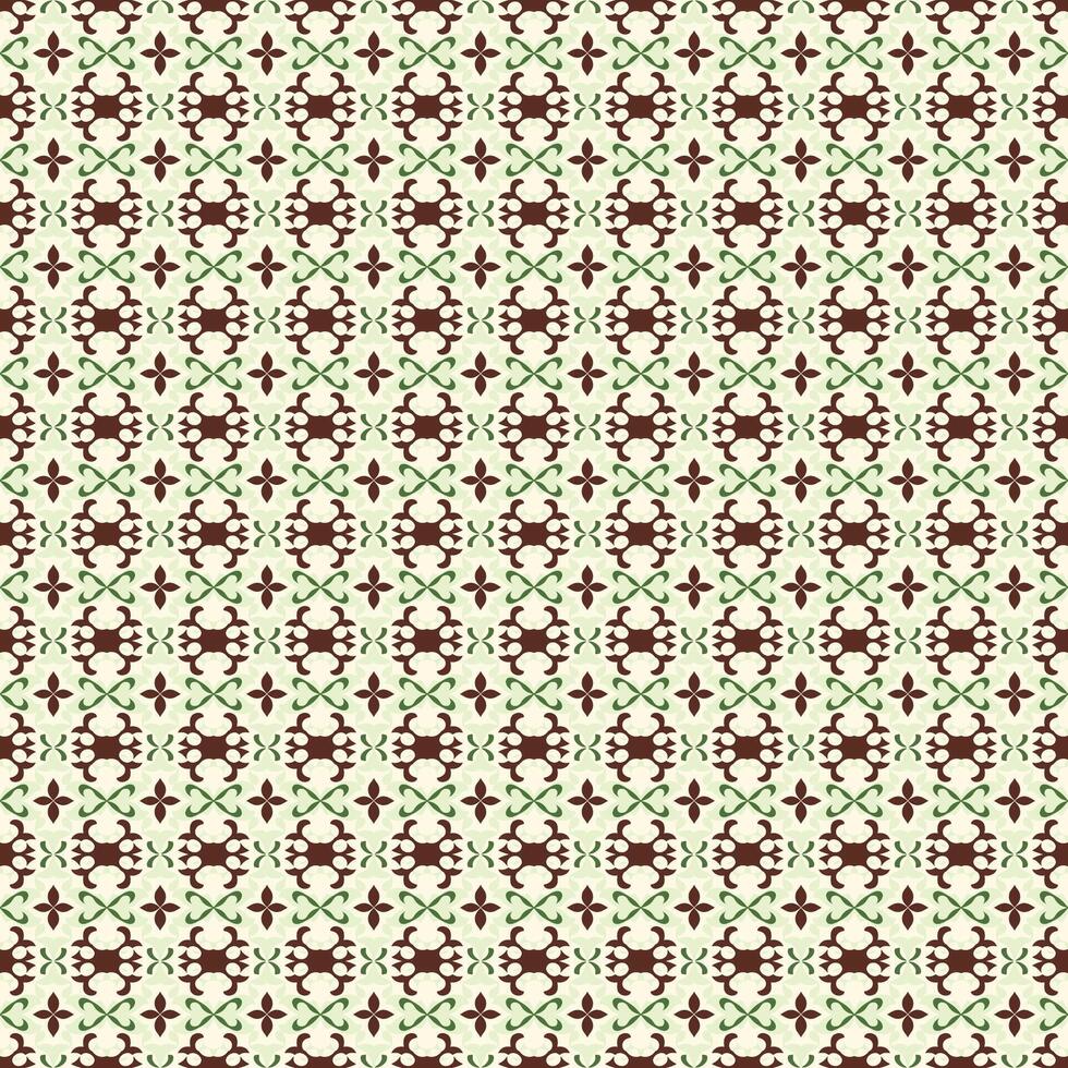 A pattern with a green and brown design vector