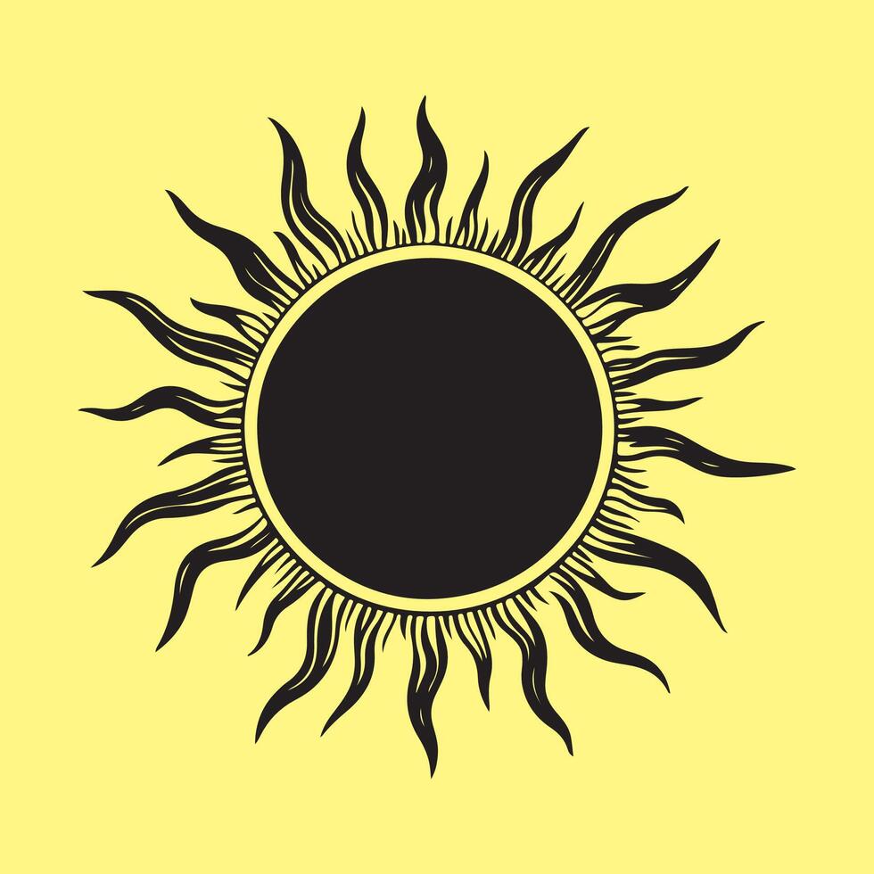 Sun Logo Icon Design Image isolated on white background vector