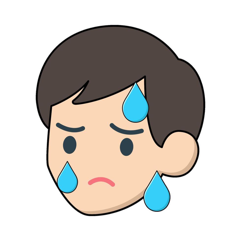 illustration of Cold Sweat vector