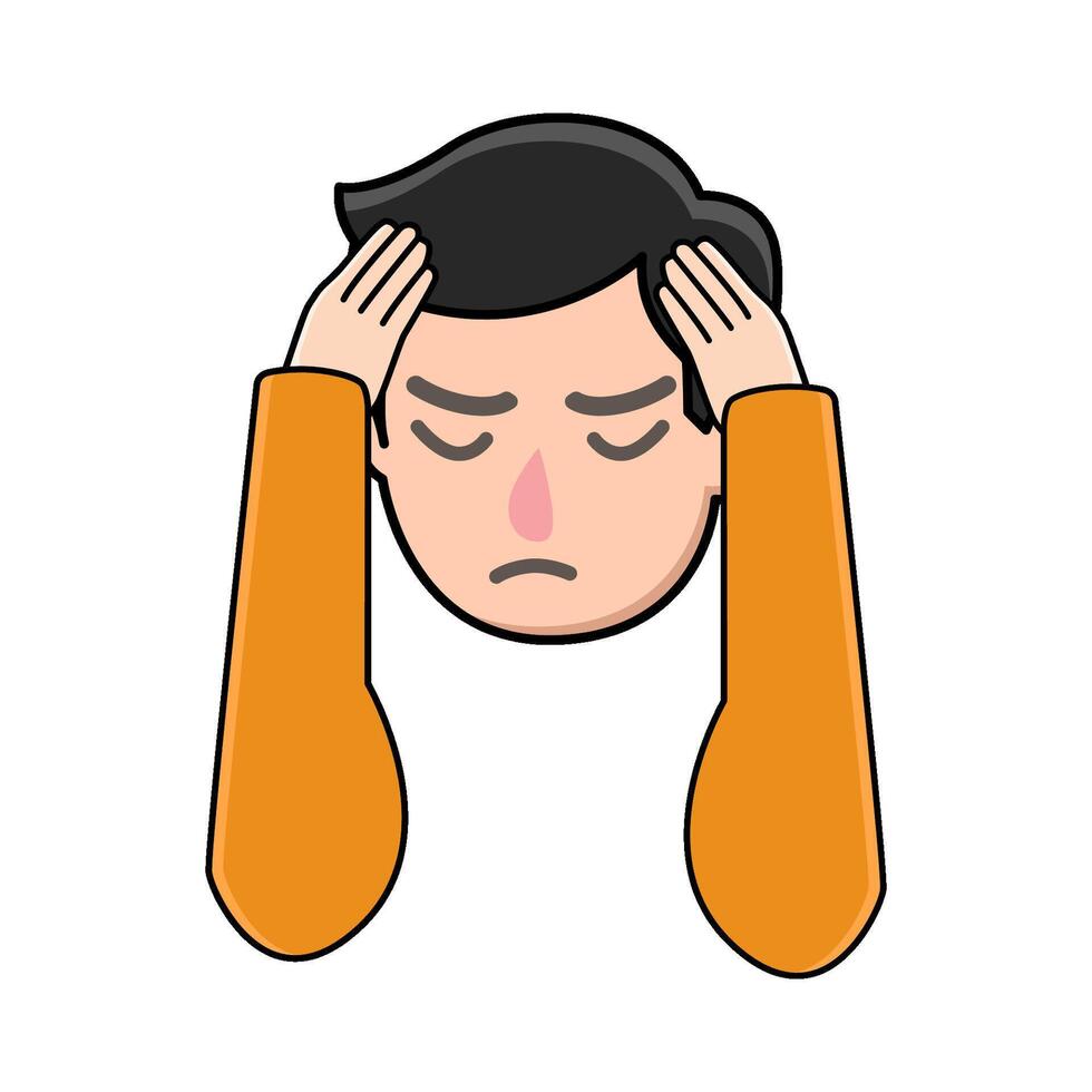 illustration of Panic attack vector