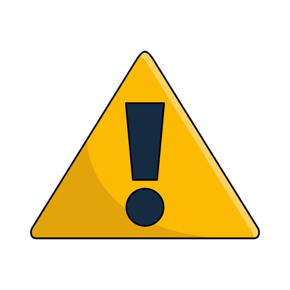 illustration of warning symbol vector