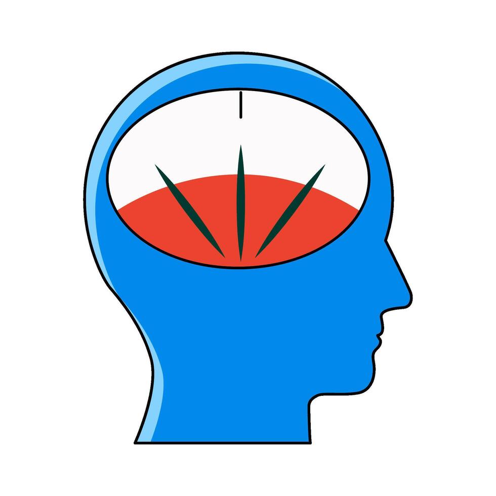 illustration of Mental breakdown vector