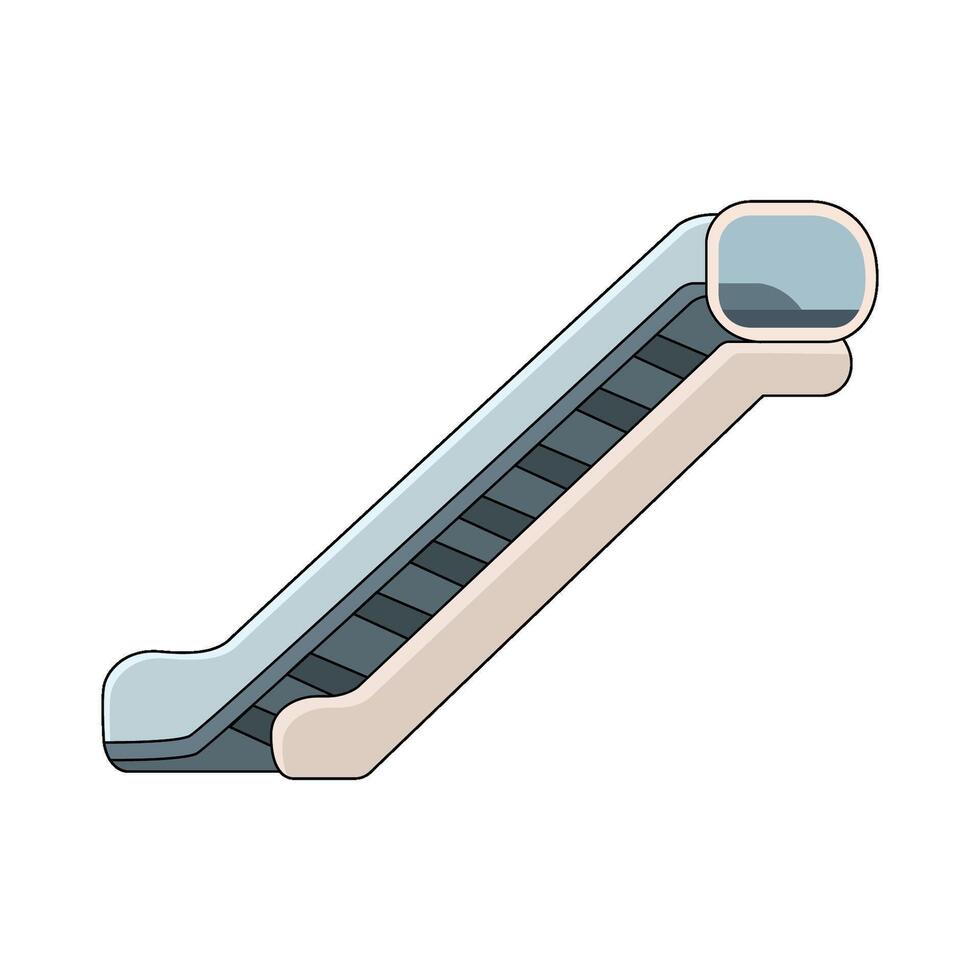 illustration of escalator vector