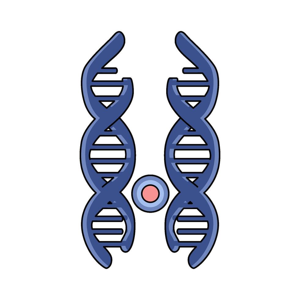 illustration of double helix vector