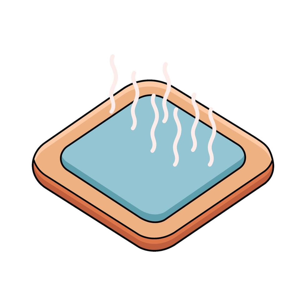 illustration of Hot Pad vector