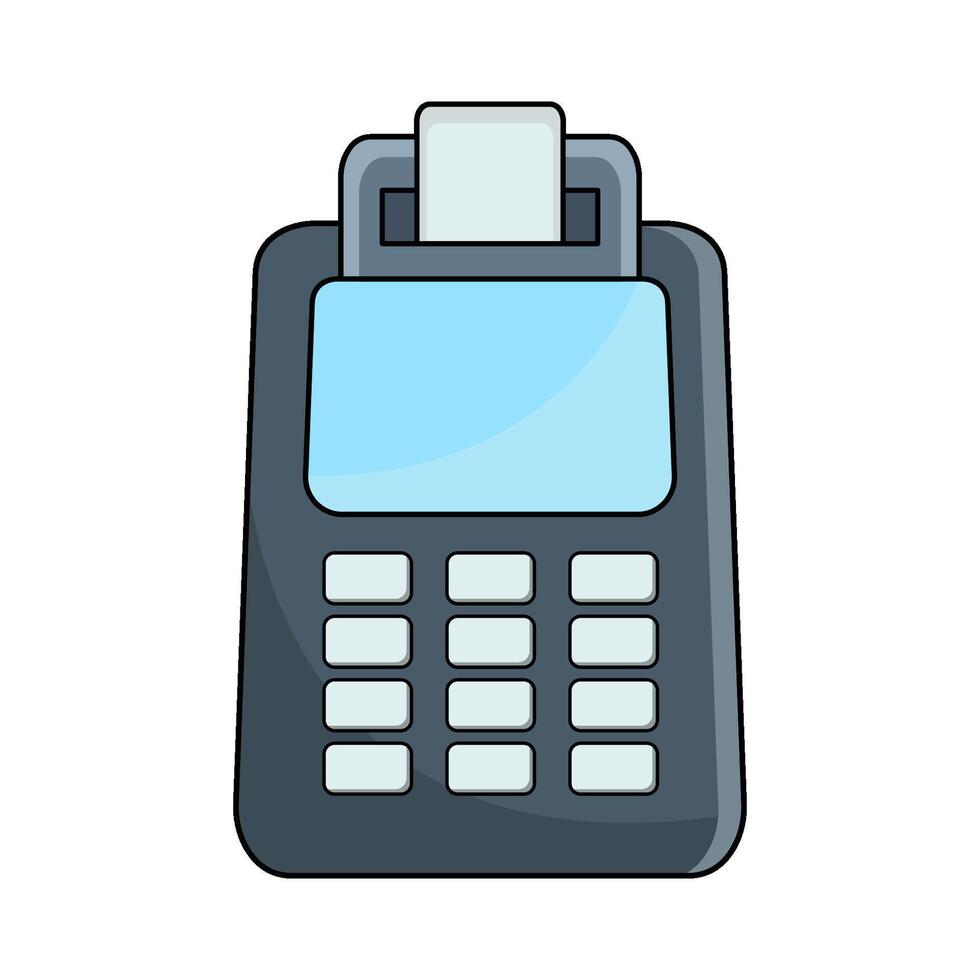illustration of pos machine vector