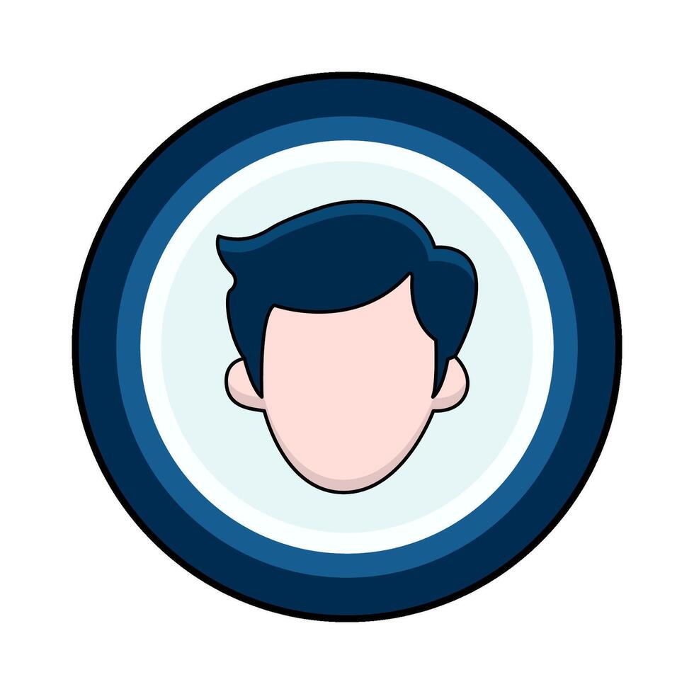 illustration of user profile vector