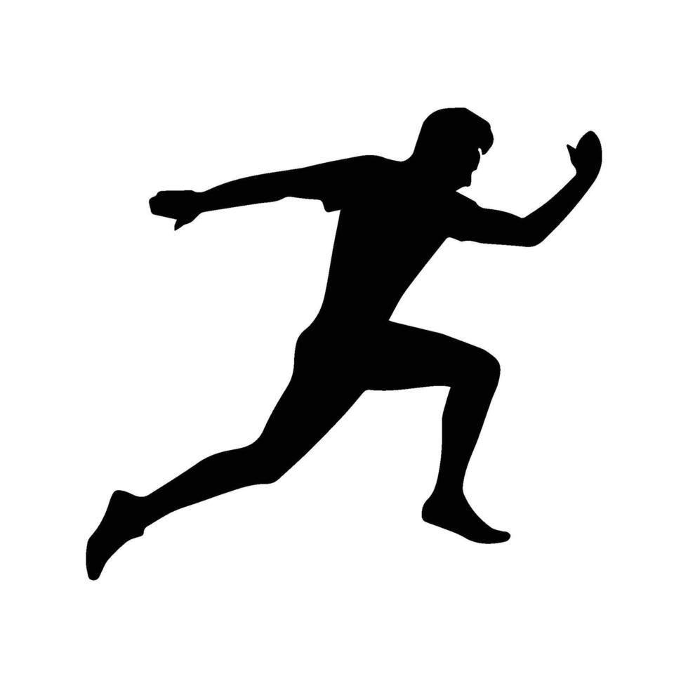 Running Athlete Icon. vector