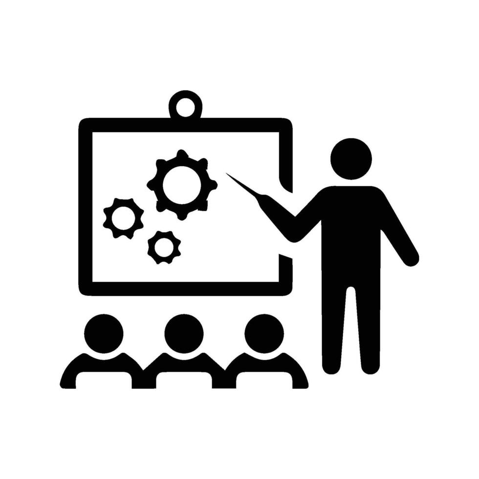 Classroom Teaching Icon. vector