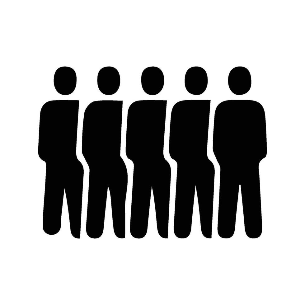 Standing People Icon. vector