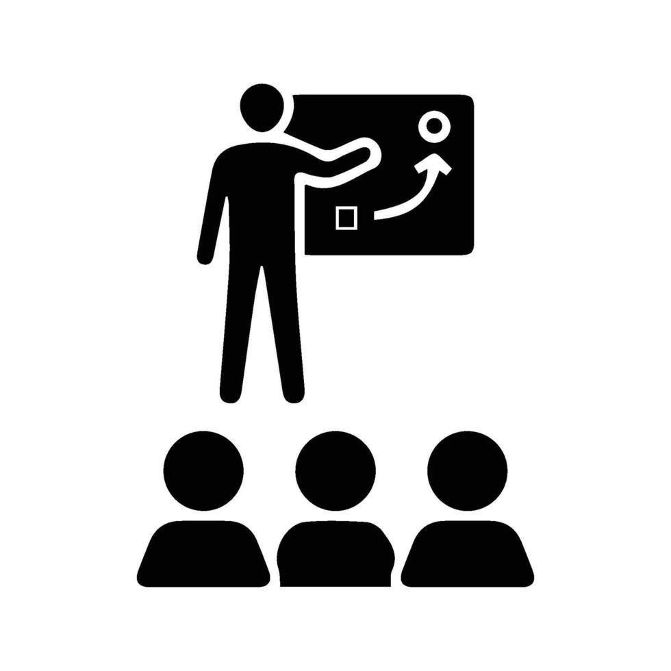 Teaching Students Icon. vector
