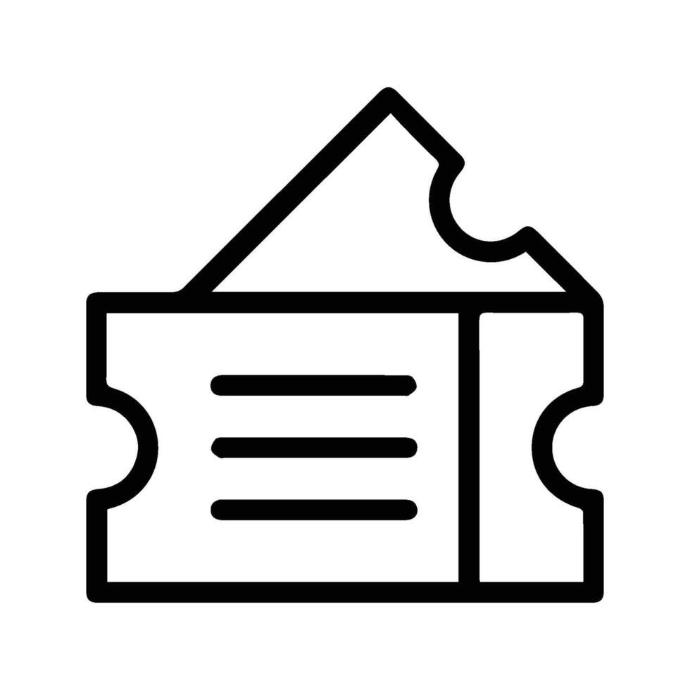 Ticket icon. Movie ticket illustration. Event ticket symbol. vector