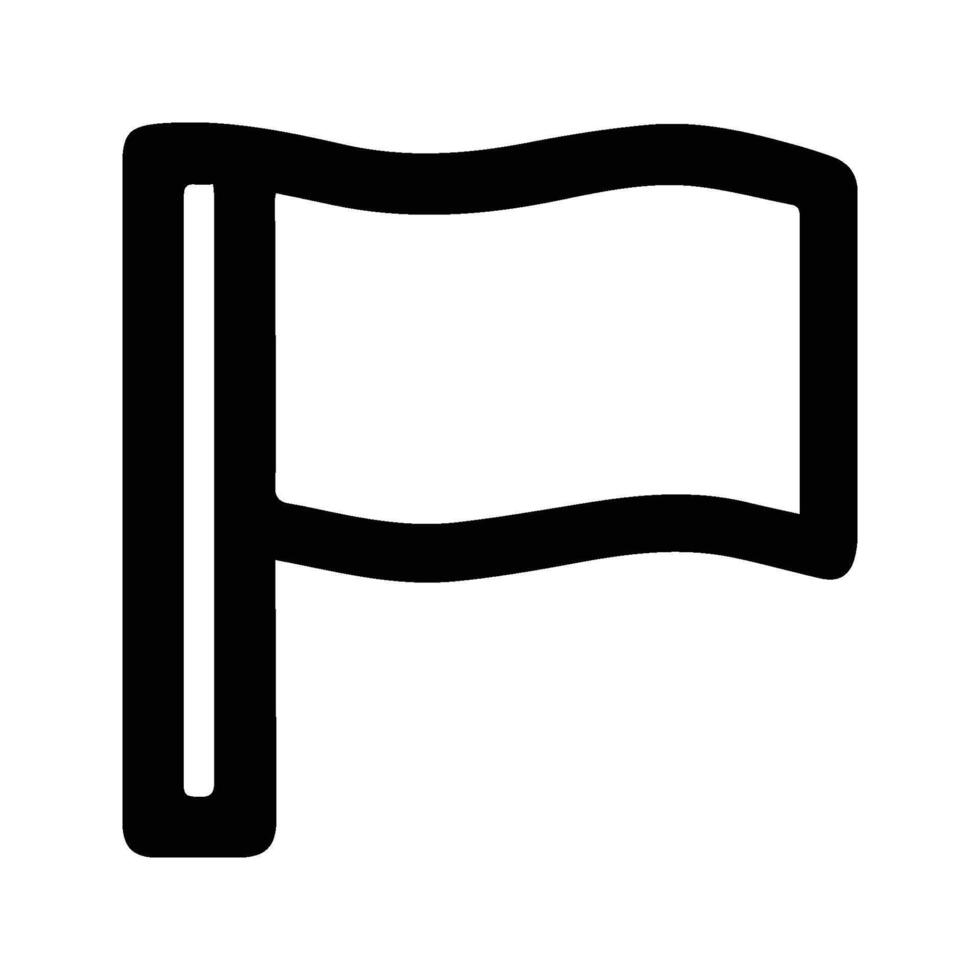 Flagpole Simple Icon. vector